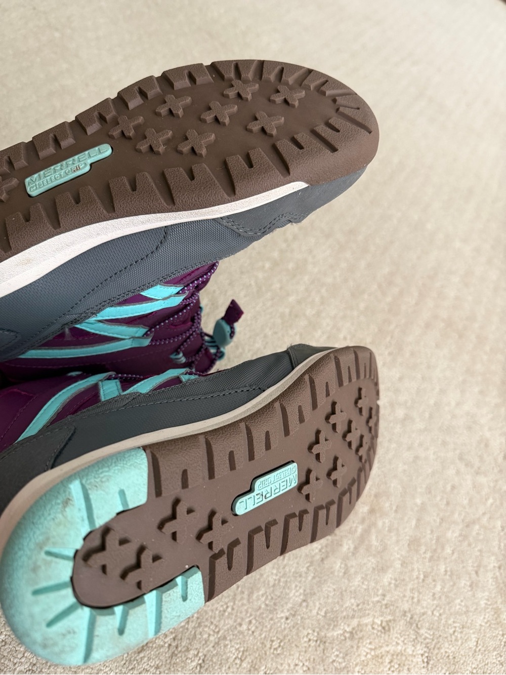 Merrell Kids Purple with Teal Accent Snow Boots - Picture 4 of 6